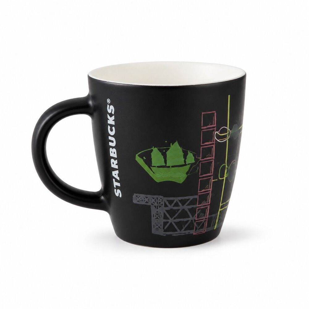Starbucks Hong Kong Heat Sensitive Mug Black 3 Oz 2023 Color Changing NIB Boxed